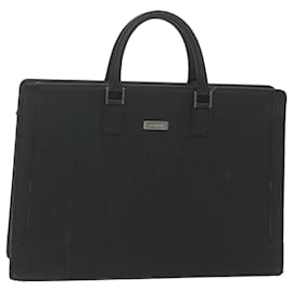 Burberry-BURBERRY Briefcase Leather Black Auth ep2580-Black