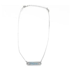 Christian Dior-Christian Dior Necklace Silver Auth ep2562-Silvery