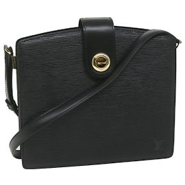 LOUIS VUITTON Borsa a spalla Epi Capuchin Nera M52342 LV Auth ep2696 Nero