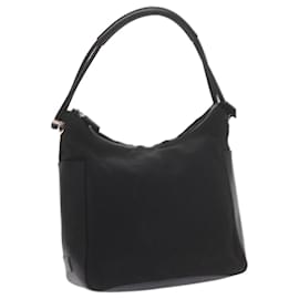 Gucci-GUCCI Borsa A Spalla Nylon Pelle Nera 001 3766 Auth ep2690-Nero