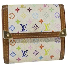 Louis Vuitton-LOUIS VUITTON Multicolor Porte Monnaie Billets Cartes Credito M92983 Autentico4385-Bianco