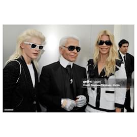 Chanel-Die ikonische Claudia Schiffer Paris/ Miami-Kleid-Roh