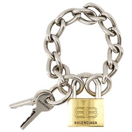 Bracciale Locker - Balenciaga - Argento - Argento Argento Metallico