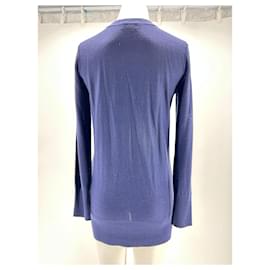Sonia Rykiel-SONIA RYKIEL Tricot T-shirt.International S Laine-Bleu