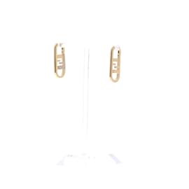 Fendi-FENDI  Earrings T.  gold plated-Golden