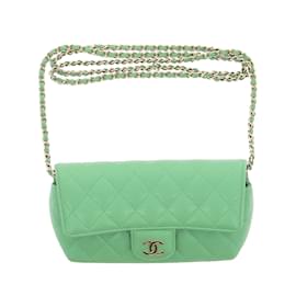 Chanel-CHANEL  Handbags T.  leather-Green