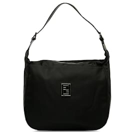 Fendi-Fendi Black FF Shoulder Bag-Black