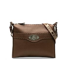 Fendi-Brown Fendi Selleria Crossbody-Brown