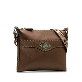 Fendi-Brown Fendi Selleria Crossbody-Brown