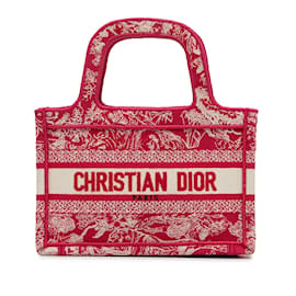 Dior-Mini borsa per libri ricamata rossa Dior-Rosso