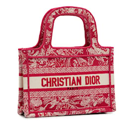 Dior-Rote Dior Mini-Buchtasche mit Stickerei-Rot