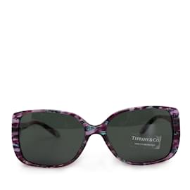 Tiffany & Co-Black Tiffany Round Tinted Sunglasses-Black