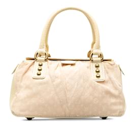 Louis Vuitton-Beige Louis Vuitton Monogram Mini Lin Trapeze PM Handbag-Beige