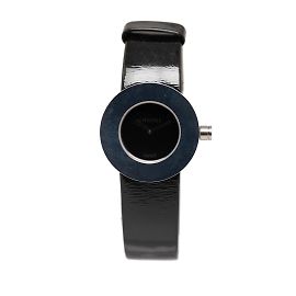 Silver Chanel La Ronde Watch Silvery