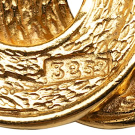 Chanel-Colar com pingente Chanel CC em ouro-Dourado