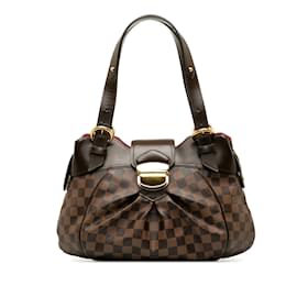 Louis Vuitton-Braune Louis Vuitton Damier Ebene Sistina PM Umhängetasche-Braun