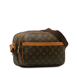 Louis Vuitton-Bolsa Louis Vuitton Monogram Reporter PM Marrom Marrom-Marrom