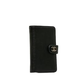 Chanel-Black Chanel CC Caviar Long Wallet-Black