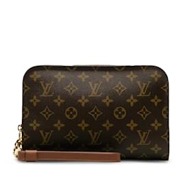 Louis Vuitton-Brown Louis Vuitton Monogram Orsay Clutch Bag-Brown