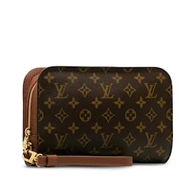 Louis Vuitton-Brown Louis Vuitton Monogram Orsay Clutch Bag-Brown