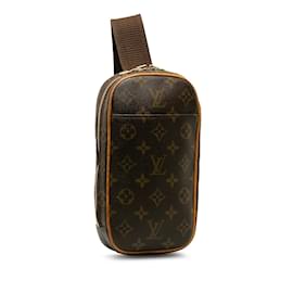 Louis Vuitton-Borsa a tracolla Pochette Gange con monogramma Louis Vuitton marrone-Marrone