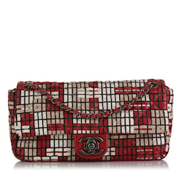 Chanel-Bolsa Chanel Médio CC Matelassê Vermelha-Vermelho