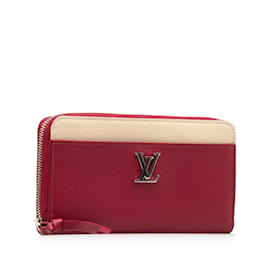 Louis Vuitton-Carteira Louis Vuitton Lockme Zippy Vermelha-Vermelho