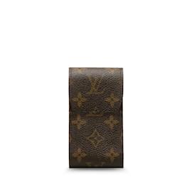 Louis Vuitton-Portasigarette marrone con monogramma Louis Vuitton-Marrone