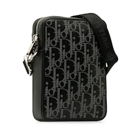 Dior-Black Dior Oblique World Tour Messenger Bag-Black