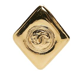 Chanel-Gold Chanel CC Brooch-Golden