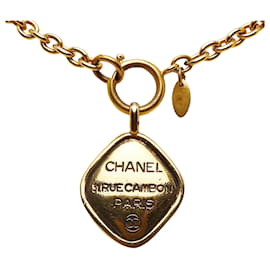 Chanel-Gold Chanel 31 Rue Cambon Pendant Necklace-Golden