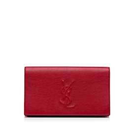 Yves Saint Laurent-Red YSL Belle De Jour Clutch Bag-Red