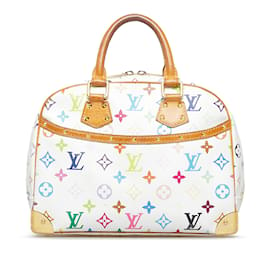 Louis Vuitton-Weiße Trouville-Handtasche mit mehrfarbigem Louis Vuitton-Monogramm-Weiß