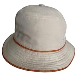 Hermès-Chapeaux-Blanc,Orange