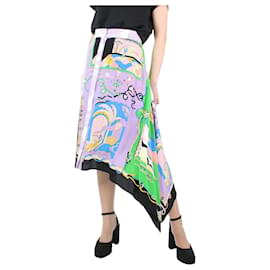 Emilio Pucci-Multicoloured printed button-down skirt - size UK 10-Multiple colors