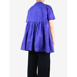 Autre Marque-Purple oversized peplum shirt - size UK 8-Purple