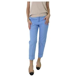 Emilio Pucci-Sky blue cotton cropped trousers - size UK 6-Blue