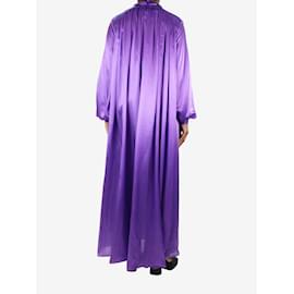 Forte Forte-Purple silk satin dress - size UK 12-Purple