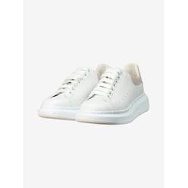Alexander Mcqueen-Alexander McQueen White lace up trainers - size EU 38.5-White