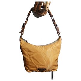 Borsa a tracolla Prada marrone in tessuto Marrone