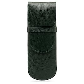 Louis Vuitton-Louis Vuitton Green Taiga Etui Pen Case-Green,Dark green