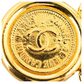 Chanel-Chanel Gold Medallion Chain-Link Belt-Golden