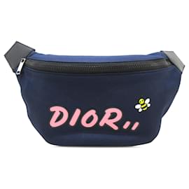 Dior-Dior Blue Kaws Bee Belt Bag-Other