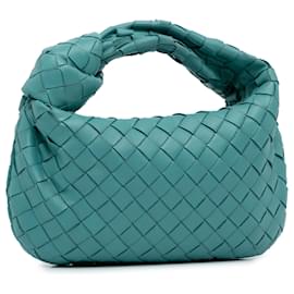 Bottega Veneta-Bottega Veneta Azul Mini Intrecciato Jodie-Azul,Otro