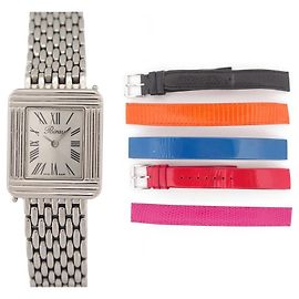 POIRAY MEU RELÓGIO PREMIERE 316eu 26 MM AÇO QUARTZO + 5 PULSEIRAS DE RELÓGIO Prata