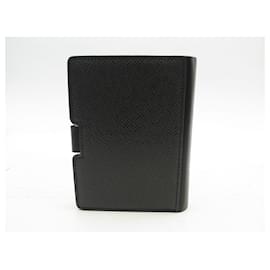 Louis Vuitton-LOUIS VUITTON PALM CASE COVER IN TAIGA LEATHER CARD HOLDER BOX HOLDER-Black
