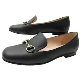 Gucci-GUCCI HORSEBIT SHOES 466702 Church´s Loafers 37.5 Item 38.5 FR LEATHER BOX SHOES-Black