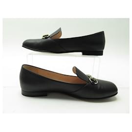 Gucci-GUCCI HORSEBIT SHOES 466702 Church´s Loafers 37.5 Item 38.5 FR LEATHER BOX SHOES-Black