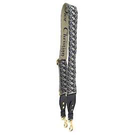 Christian Dior-NEUER CROSSBODY-GRIFF VON CHRISTIAN DIOR MIT SCHRÄGEM CANVAS-RING 95 cm Gurt-Marineblau
