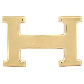 Hermès-NEW HERMES H BELT BUCKLE FOR LINK 32 MM GOLD METAL GOLD BELT BUCKLE-Golden